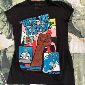 REASON Women’s Political T-Shirt Size Small